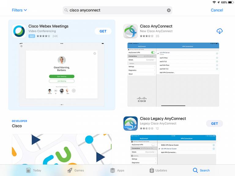 legacy cisco anyconnect app store for mac